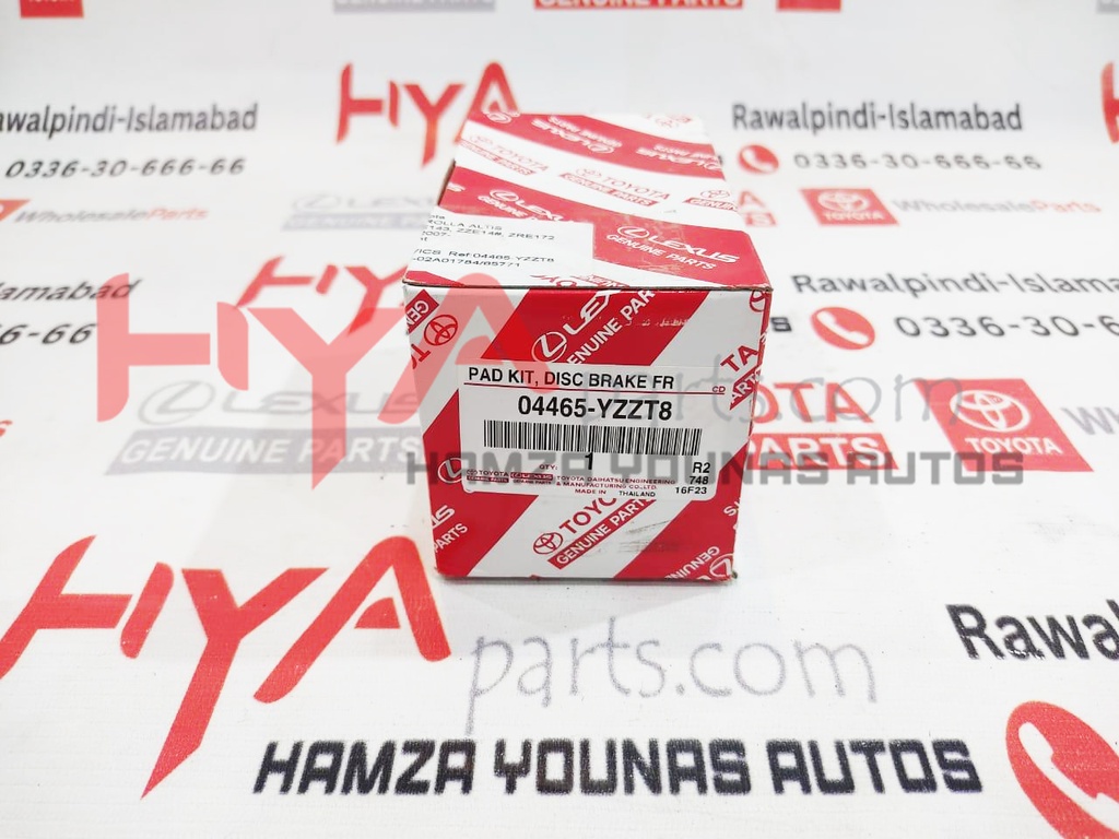 PAD KIT, DISC BRK FR, ECE-R90 (OLD-YZZR3