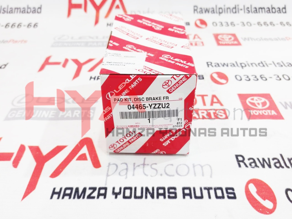 PAD KIT, DISC BRK FR, ECE-R90 (OLD-YZZR2