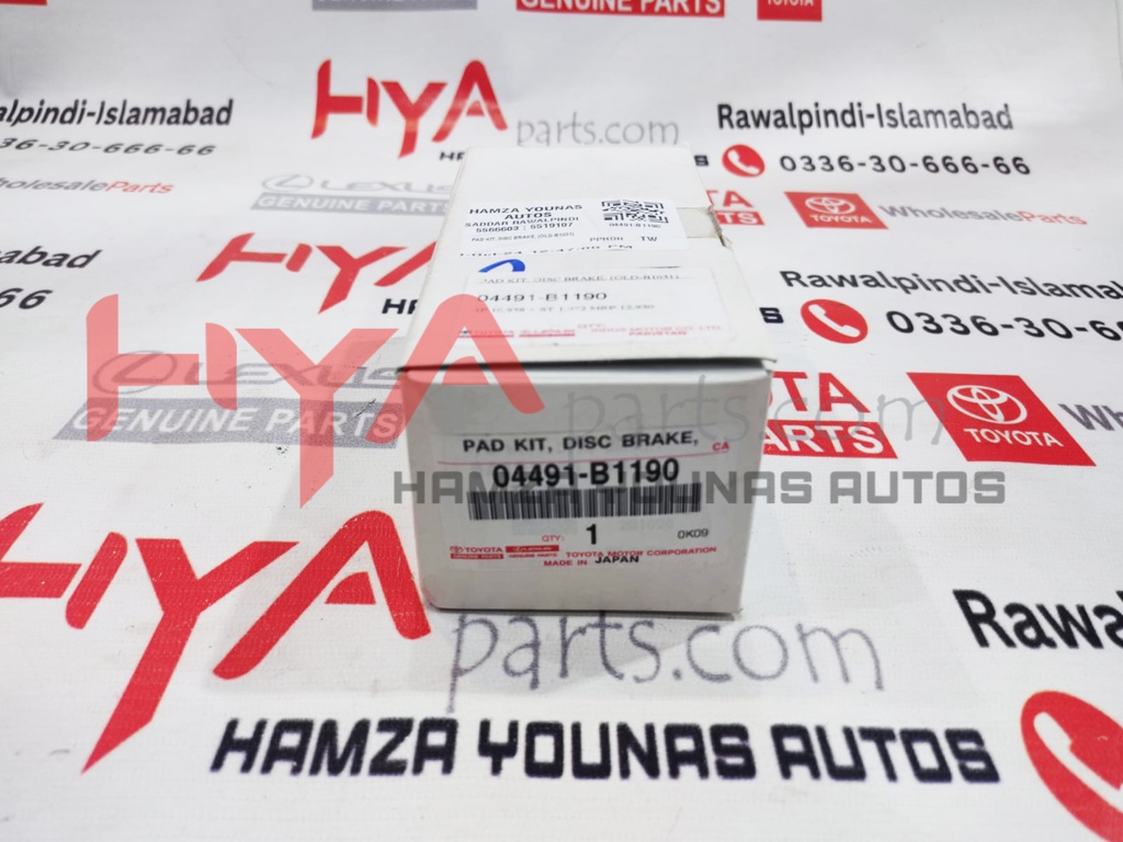 PAD KIT, DISC BRAKE, (OLD-B1031)