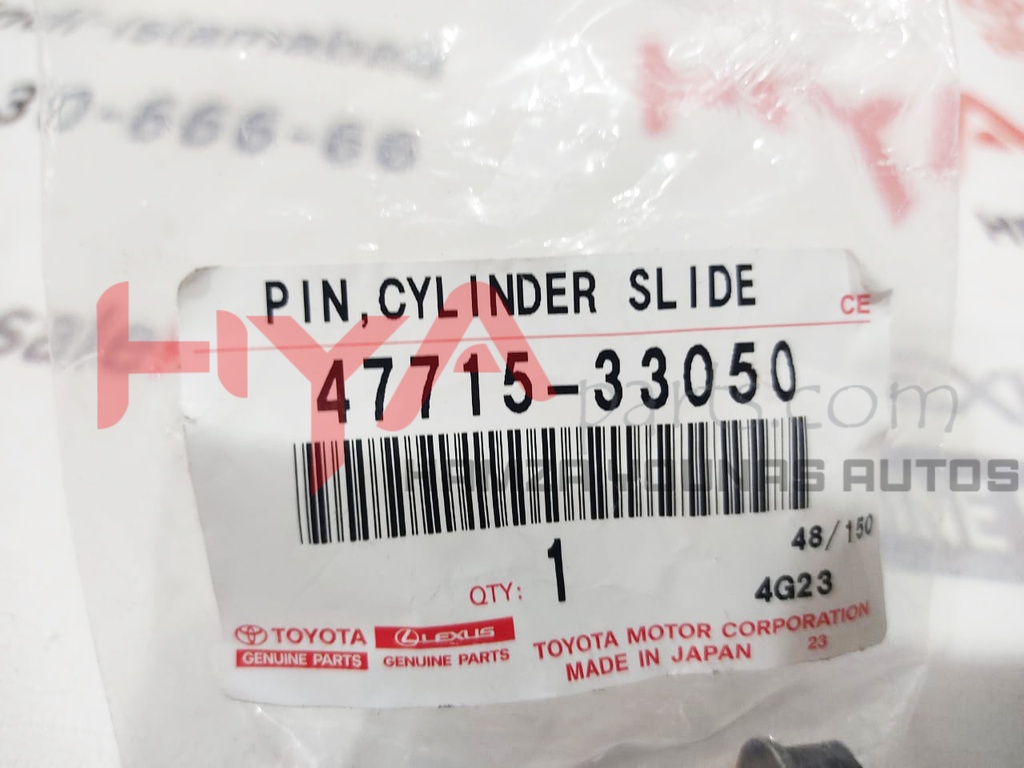 PIN, FRONT DISC BRAKE CYLINDER SLIDE