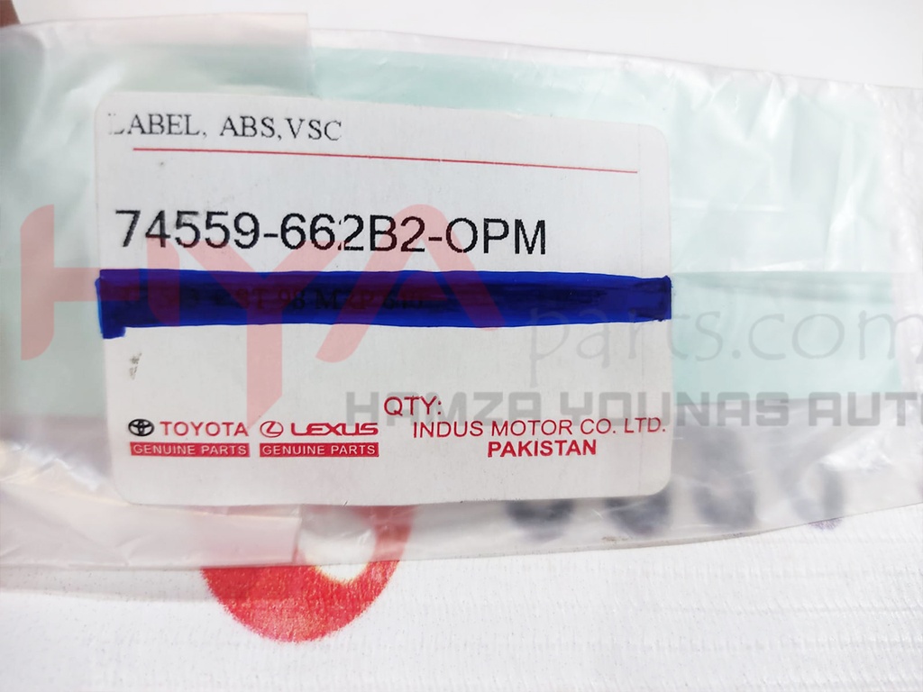 LABEL, ABS,VSC