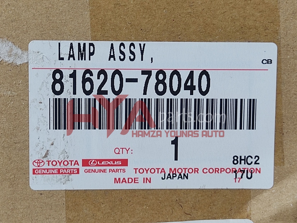 81620-78040 [PARKING LIGHT LEXUS NX 2015 LH]