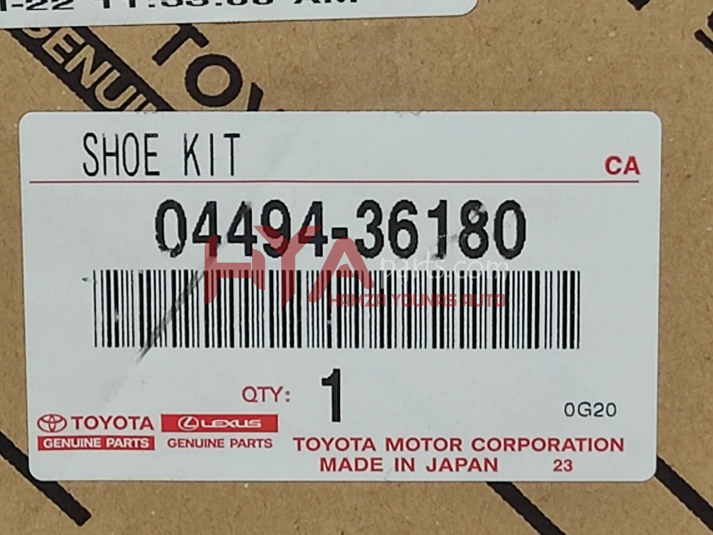 SHOE KIT, FRONT BRAKE