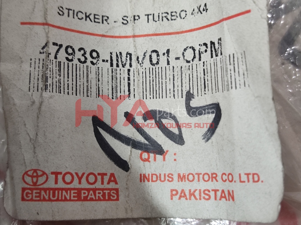 47939-1MV01-OP [BODY STICKER VIGO (4X4 TURBO)]