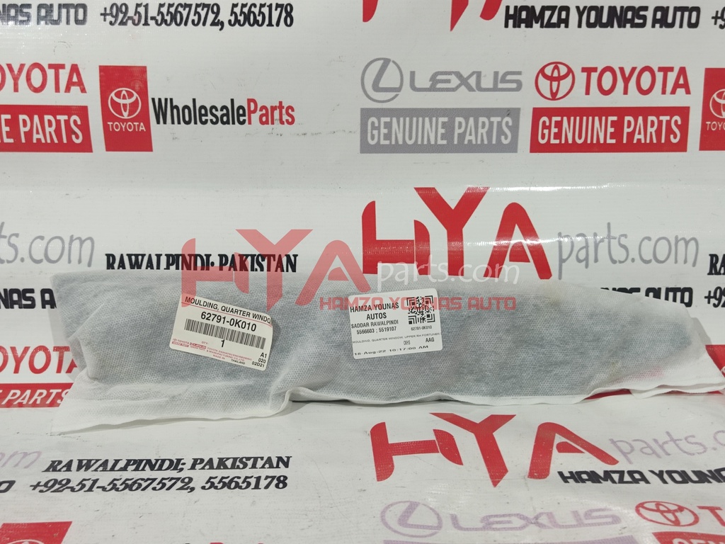 62791-0K010 [MOULDING, QUARTER WINDOW, UPPER RH FORTUNER 2018]