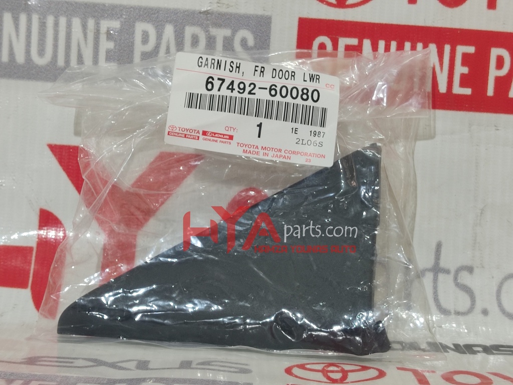 GARNISH, FRONT DOOR LOWER FRAME BRACKET, LH