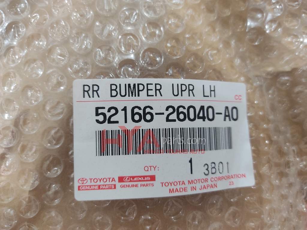 EXTENSION, REAR BUMPER CORNER, LH