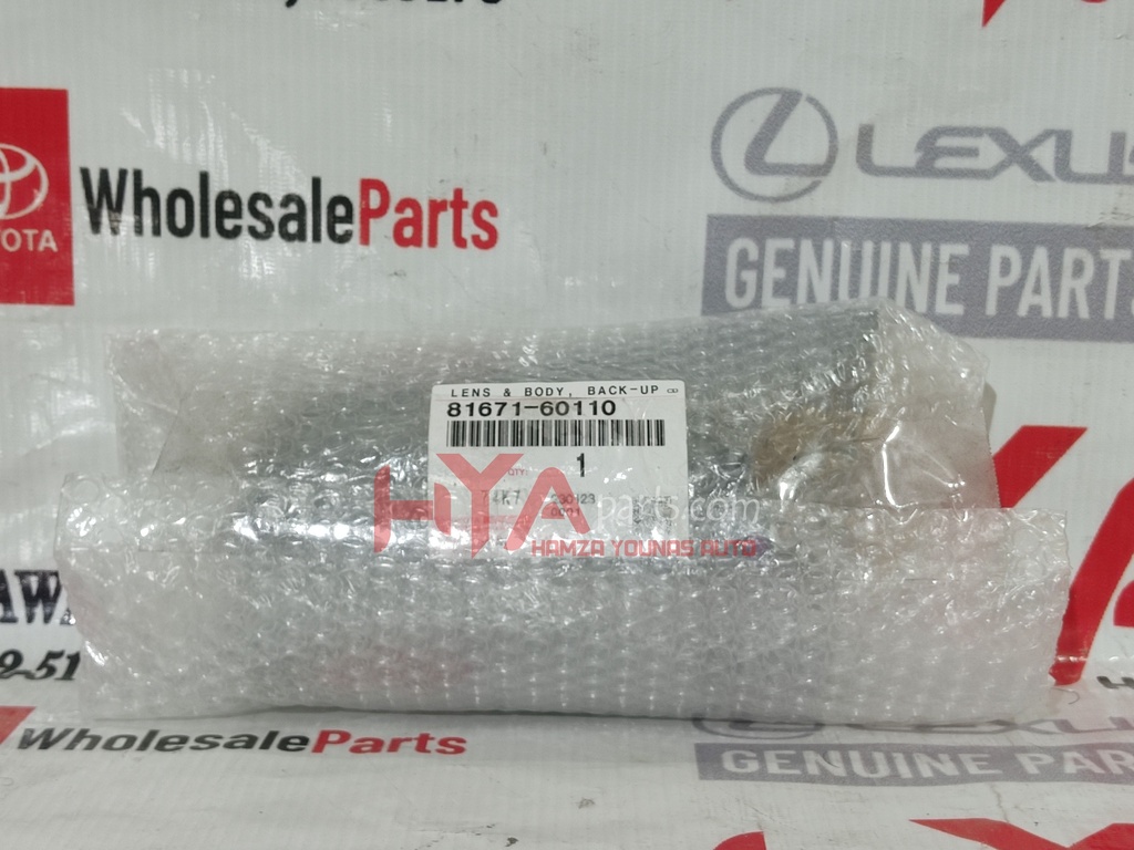 LENS &amp; BODY, BACK-UP LAMP RH