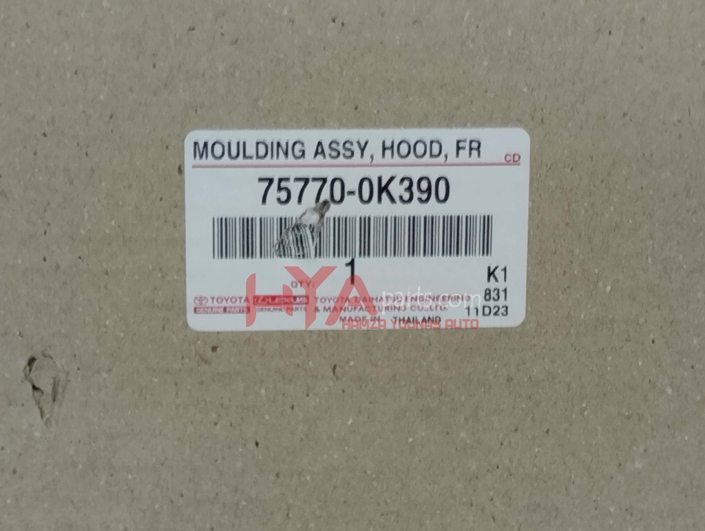 MOULDING ASSY, HOOD, FRONT
