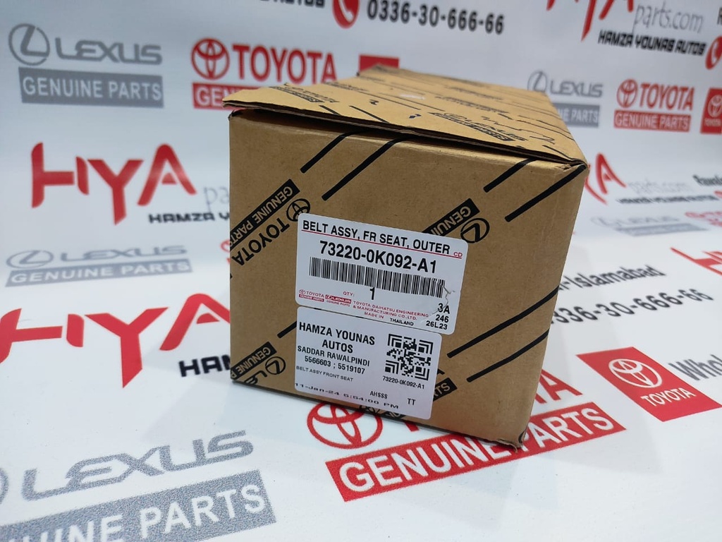 BELT ASSY, FRONT SEAT OUTER, LH