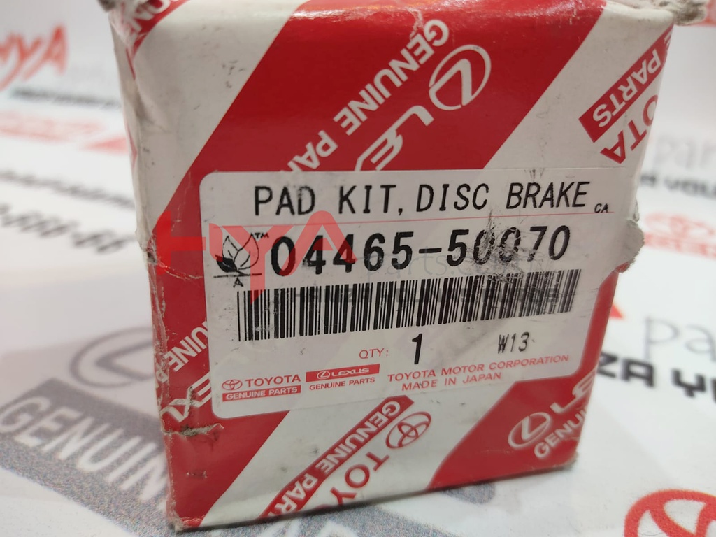 PAD KIT, DISC BRAKE, FRONT