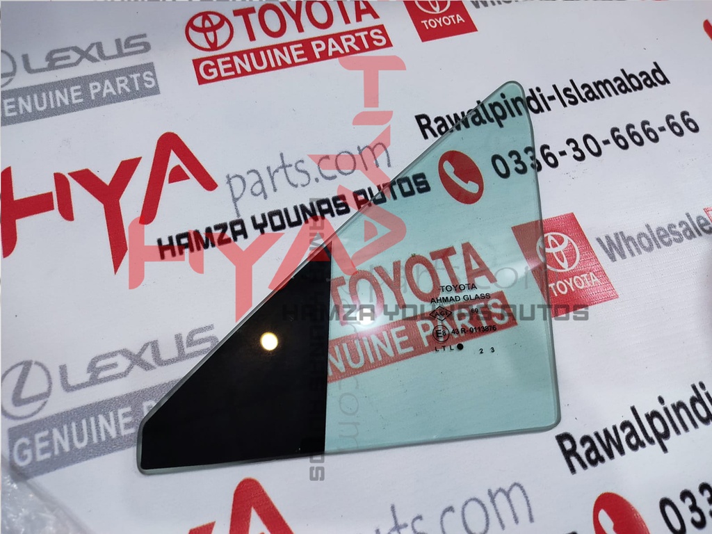 GLASS, FR DOOR FIX WINDOW, LH 