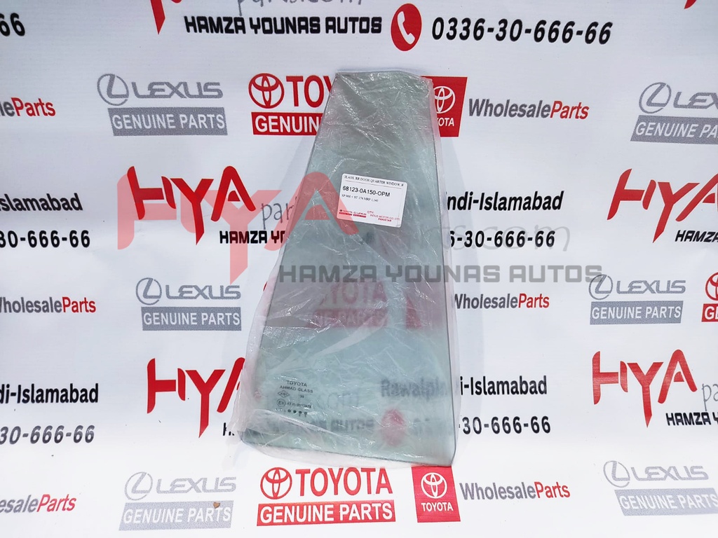 GLASS, RR DOOR QUARTER WINDOW, RH 