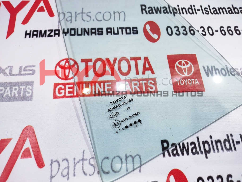 GLASS, RR DOOR QUARTER WINDOW, RH 