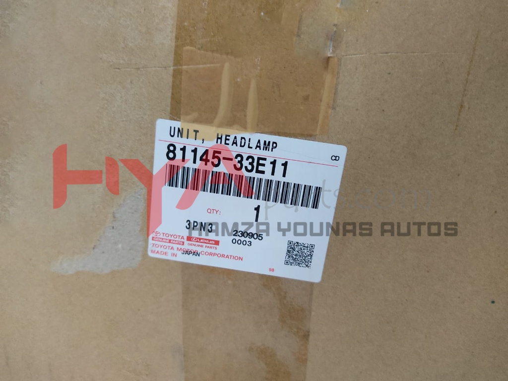 UNIT ASSY, HEADLAMP, RH (HEAD LIGHT)