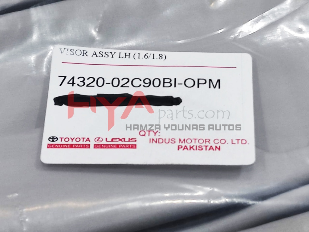 VISOR ASSY LH (1.6/1.8)