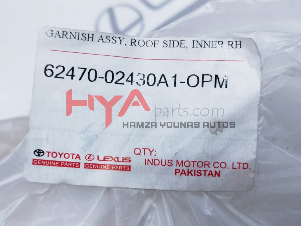 GARNISH ROOF SIDE INNER RH