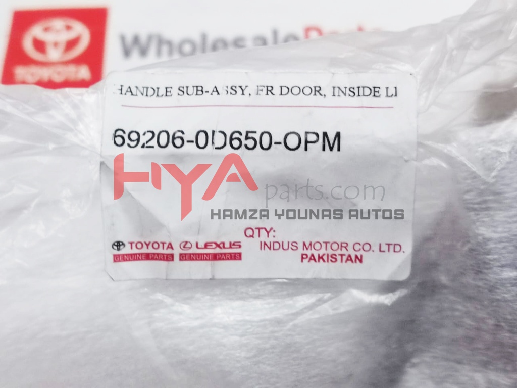 HANDLE SUB-ASSY, FR DOOR, INSIDE LH