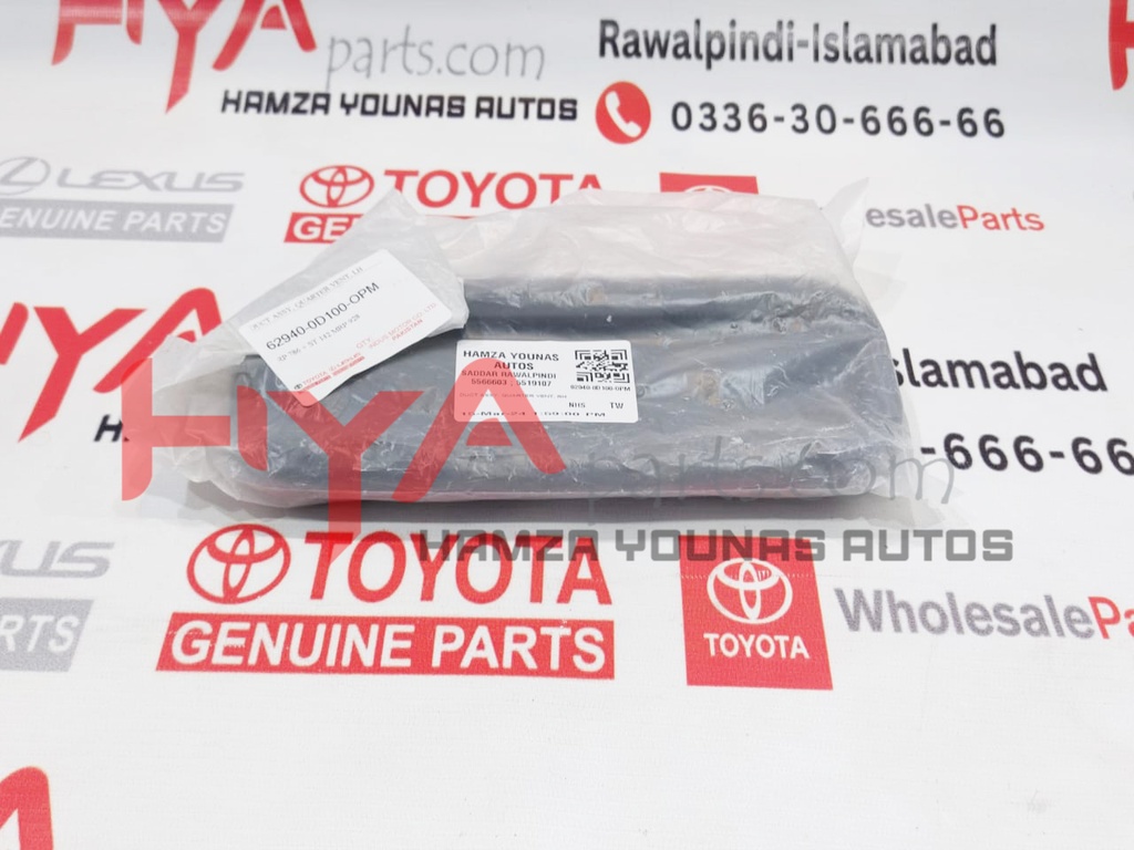 DUCT ASSY, QUARTER VENT, RH