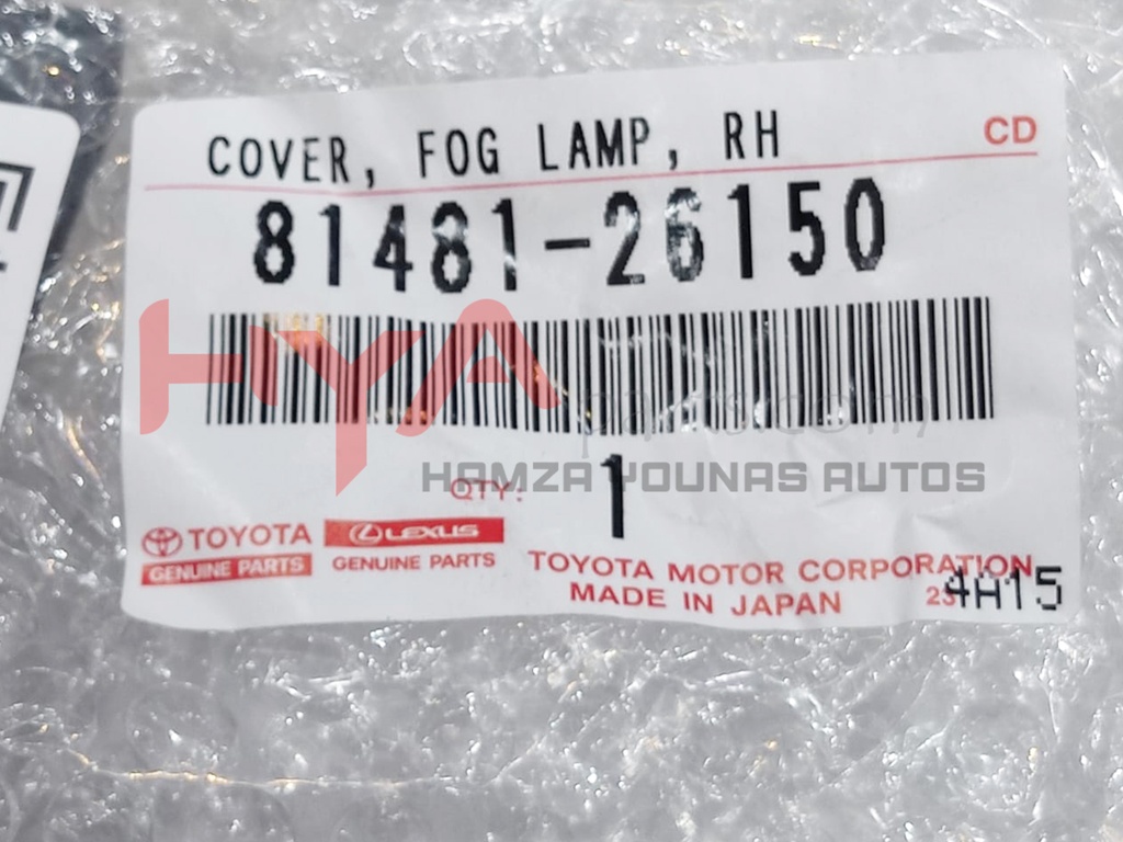 COVER, FOG LAMP, RH