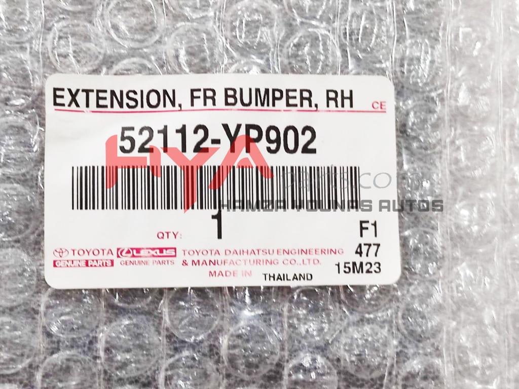 EXTENSION, FRONT BUMPER, RH