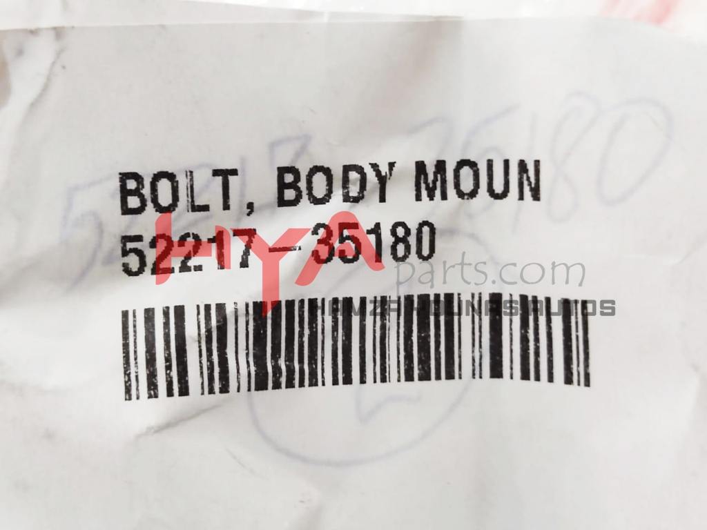 BOLT, BODY MOUNTING