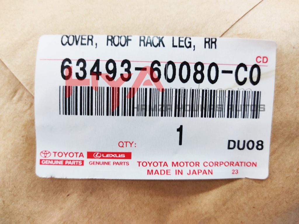 COVER, ROOF RACK LEG, REAR RH