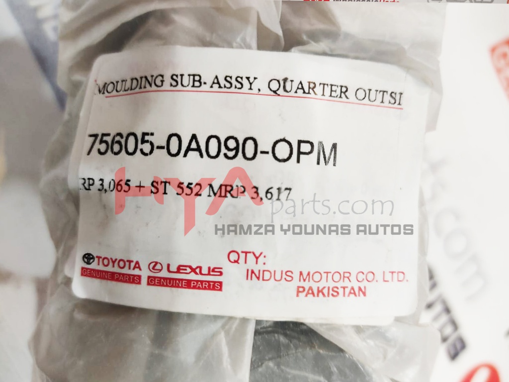 MOULDING SUB-ASSY, QUARTER OUTSIDE, RH