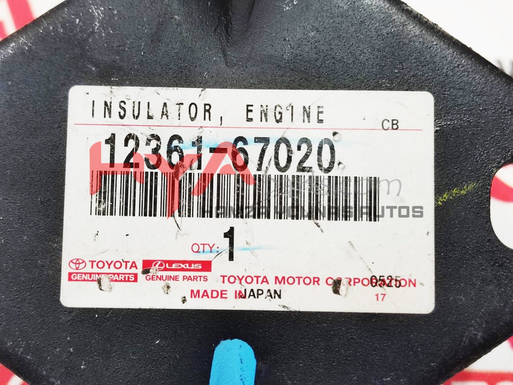 INSULATOR, ENGINE MOUNTING, FRONT