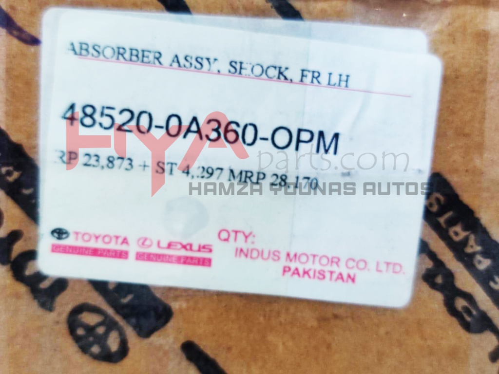 ABSORBER ASSY, SHOCK, FR LH