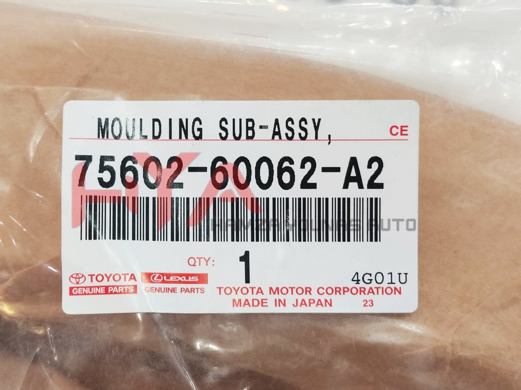 MOULDING SUB-ASSY, FRONT FENDER, LH