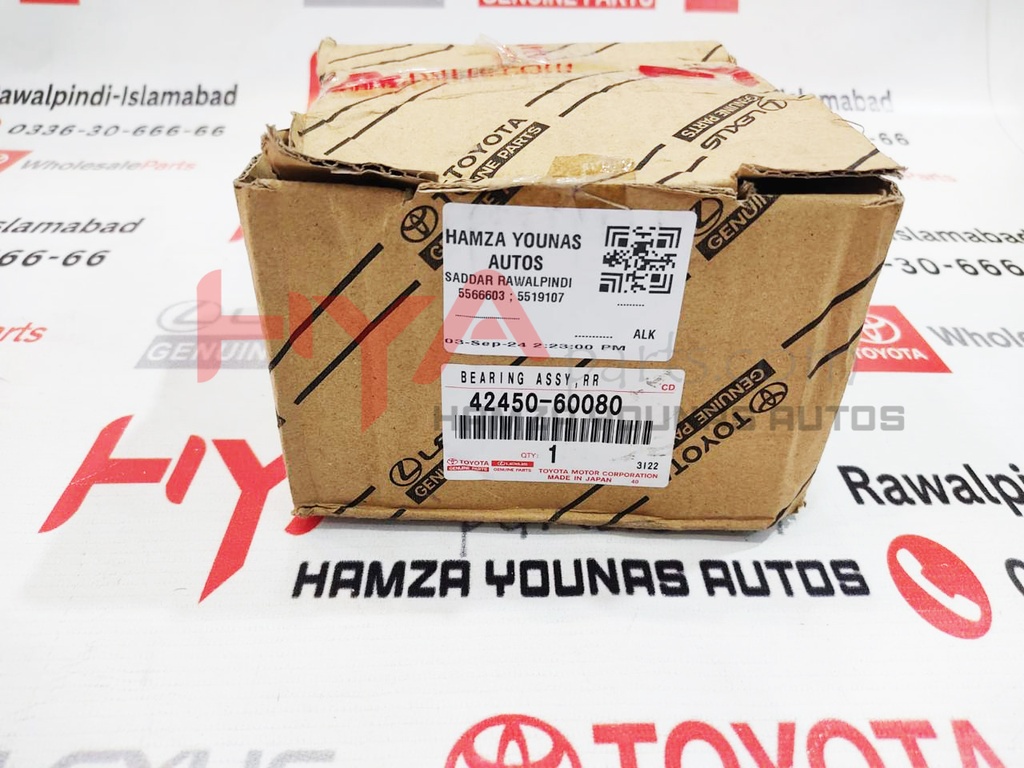 HUB &amp; BEARING ASSY, REAR AXLE, RH