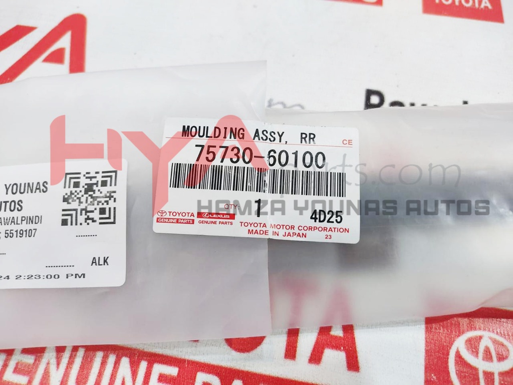 MOULDING ASSY, REAR DOOR BELT, RH