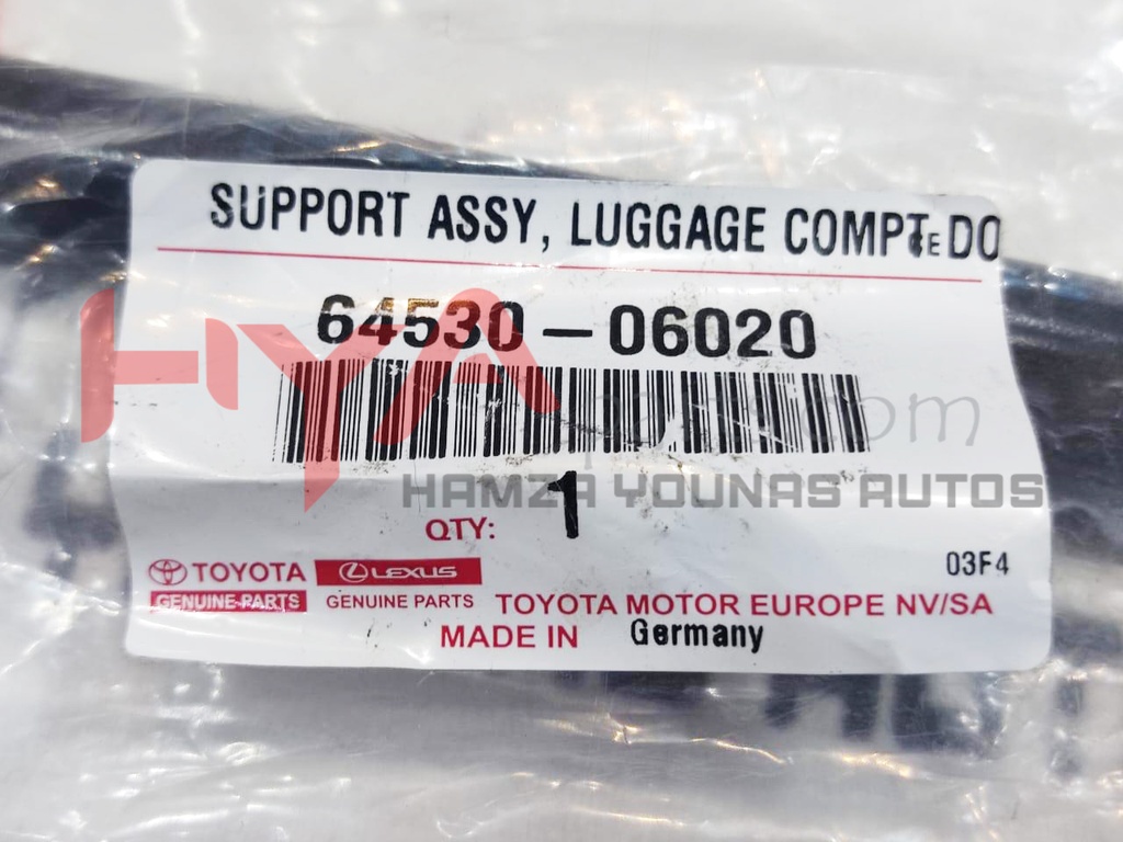 SUPPORT ASSY, LUGGAGE COMPARTMENT DOOR