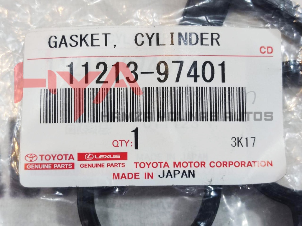 GASKET, CYLINDER HEAD COVER (TAPPET COVER JAIN)