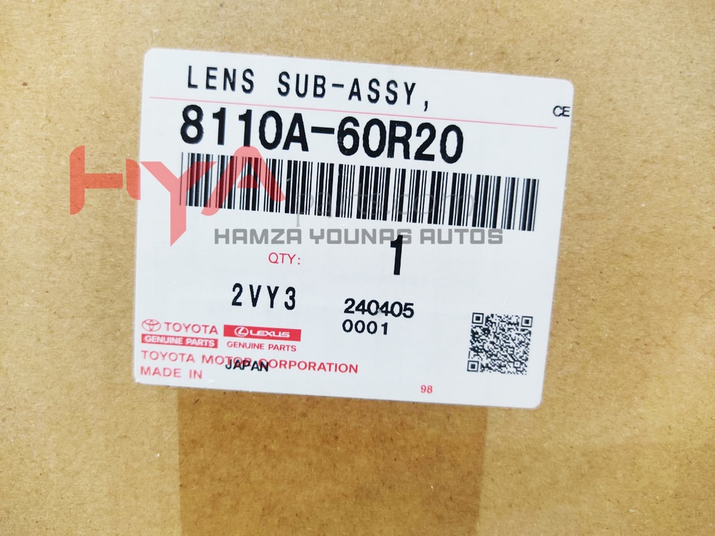 LENS SUB-ASSY, HEADLAMP, RH