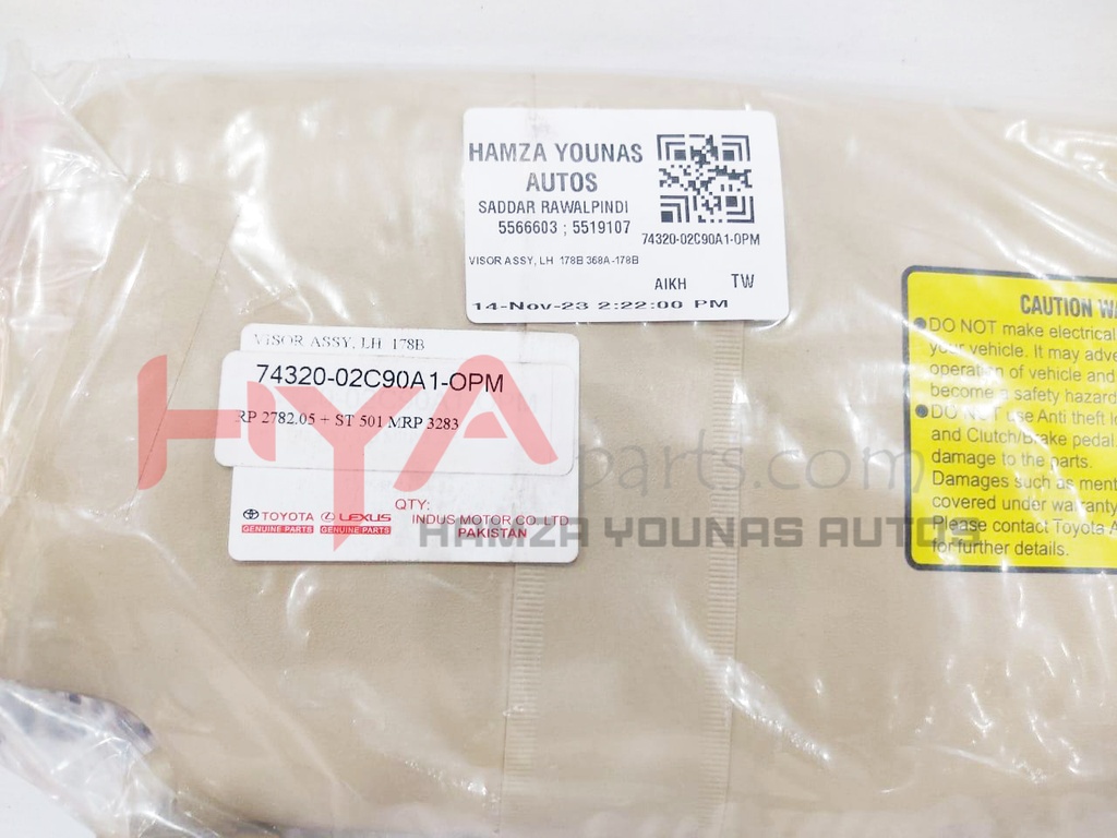 VISOR ASSY, LH  178B