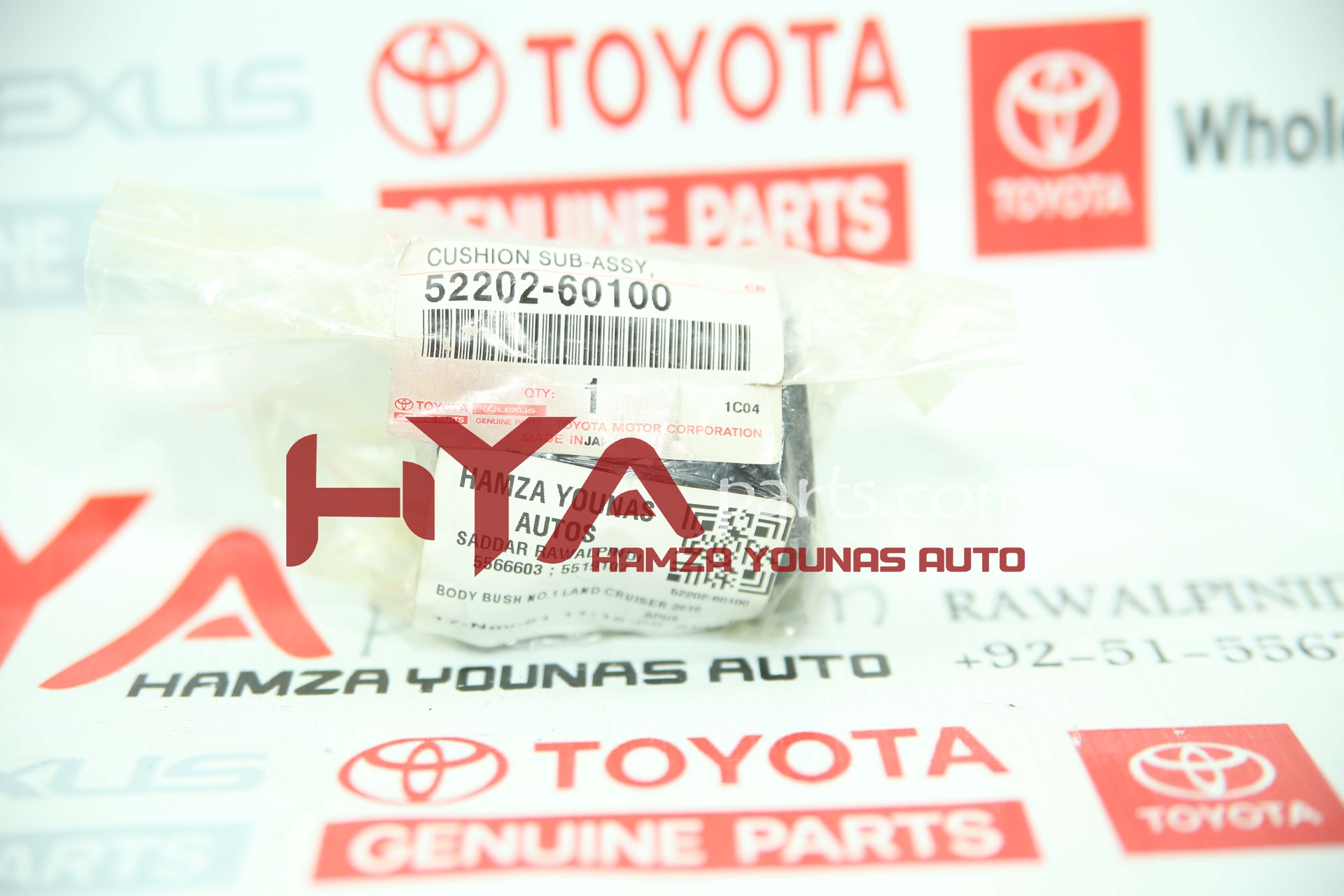 [52202-60100] CUSHIION SUB-ASSY, CAB MOUNTING, NO.1 LOWER