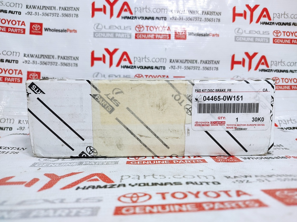 PAD KIT, DISC BRAKE, FRONT