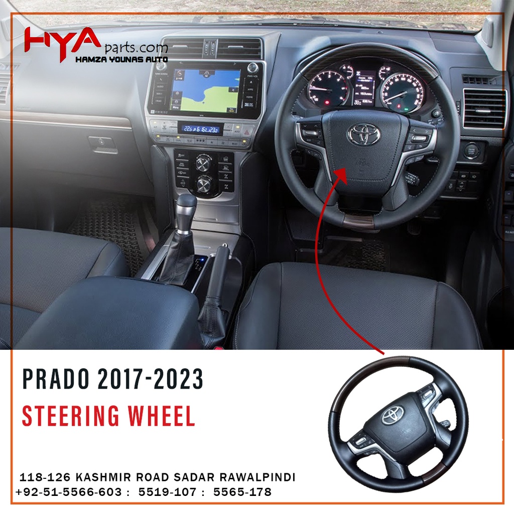 STEERING WHEEL PRADO 2018 BLACK CHINA