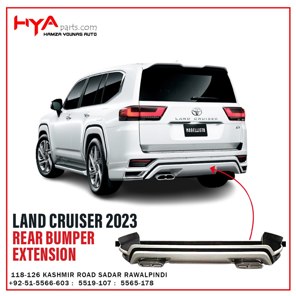 REAR BUMPER EXTENSION LAND CRUISER 2023 MODELISTA