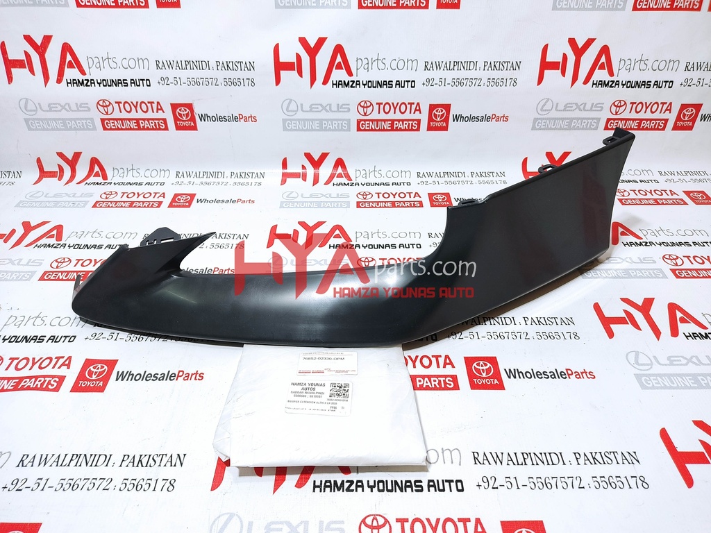 [76852-02330-OPM] BUMPER EXTENSION ALTIS X LH 2020