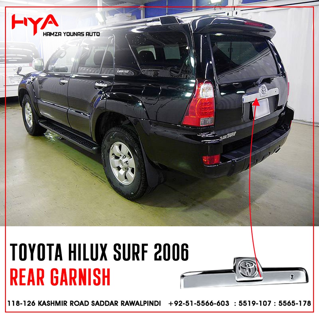 REAR GARNISH CHROME SURF 2006