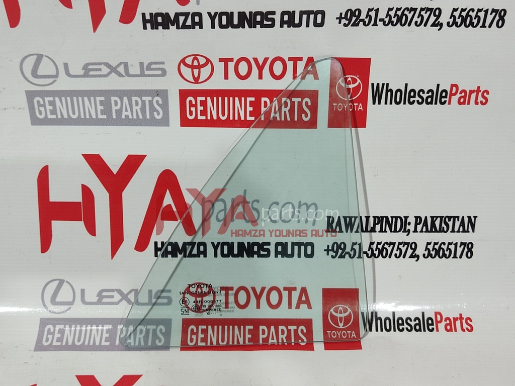 GLASS, REAR DOOR QUARTER WINDOW, RH