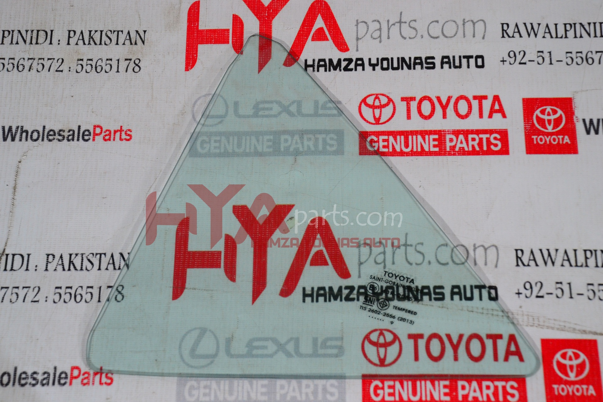 [68124-02361] GLASS, REAR DOOR QUARTER WINDOW, LH