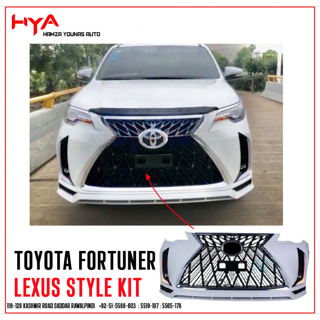 [FL FORTUNER-2018 LX V3] BODY KIT FORTUNER 2018 LX V3 (FRONT , BACK)