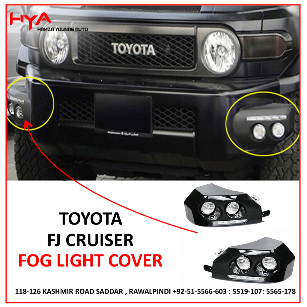 [FLC FJ CRUISER D] FLC FJ CRUISER D [FOG LIGHT COVER FJ CRUISER DUAL LIGHTS]